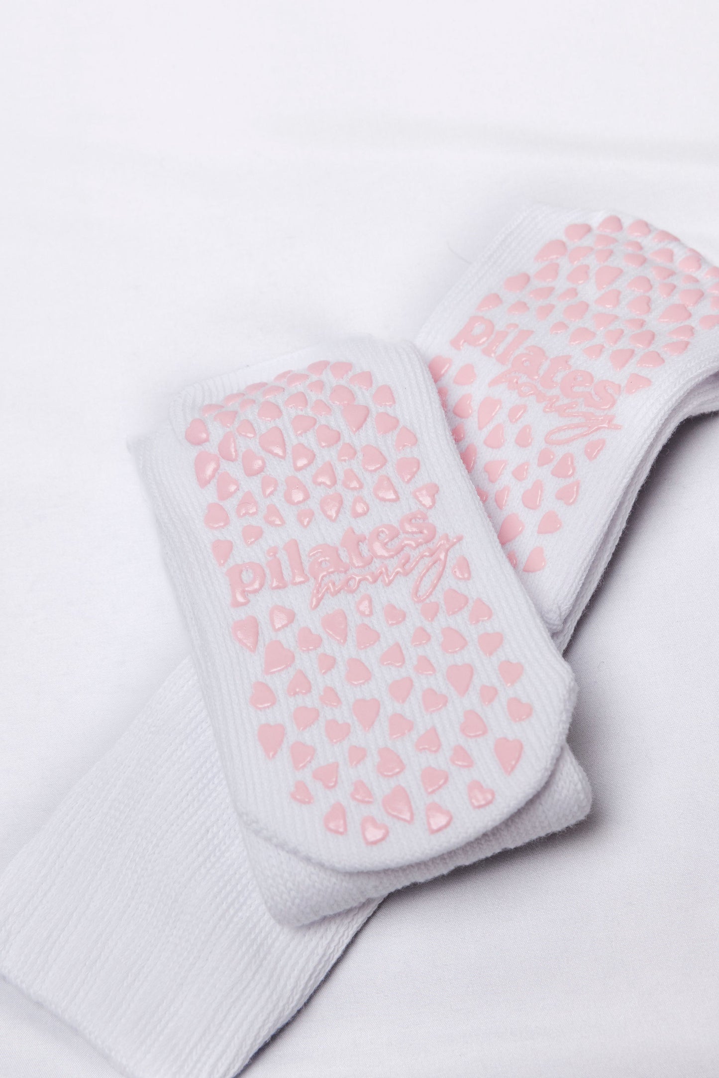 White Scrunch Grip Socks