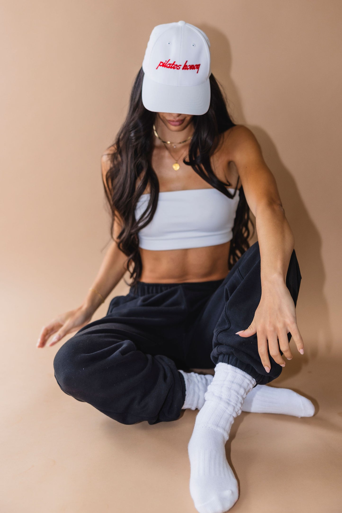 White Scrunch Grip Socks