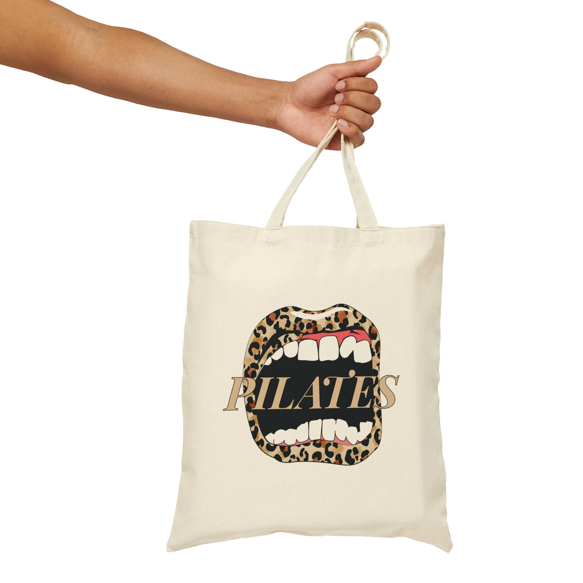 Leopard Mouth Canvas Tote