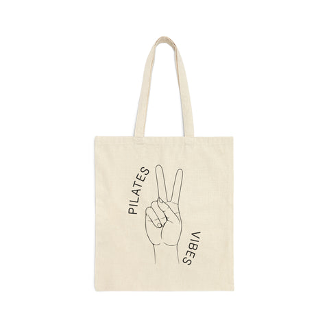 Pilates Vibes Canvas Tote