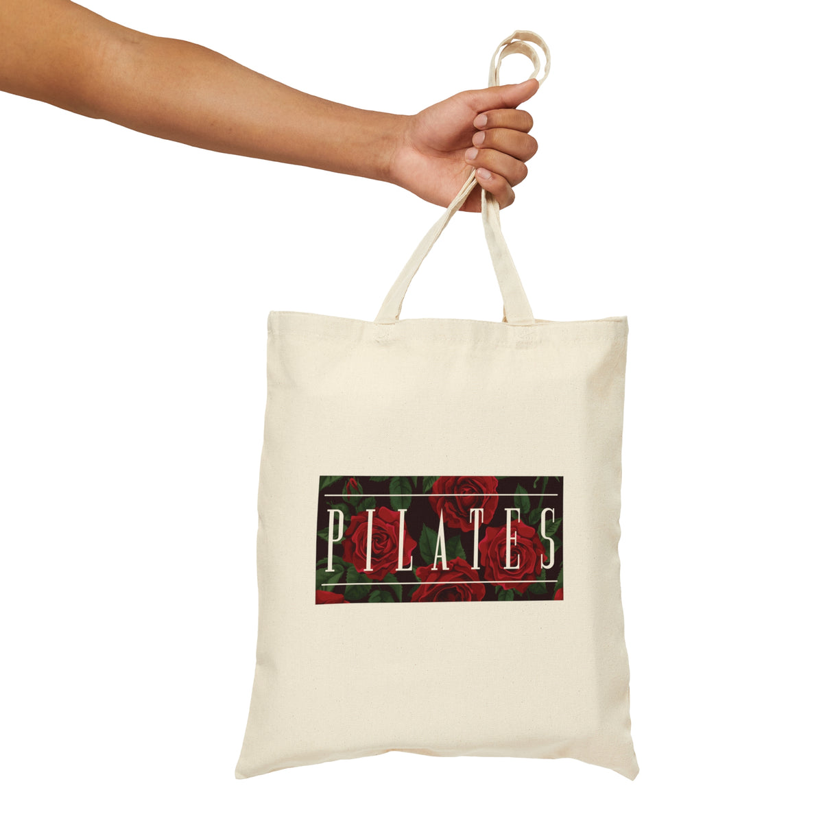 Pilates Floral Canvas Tote