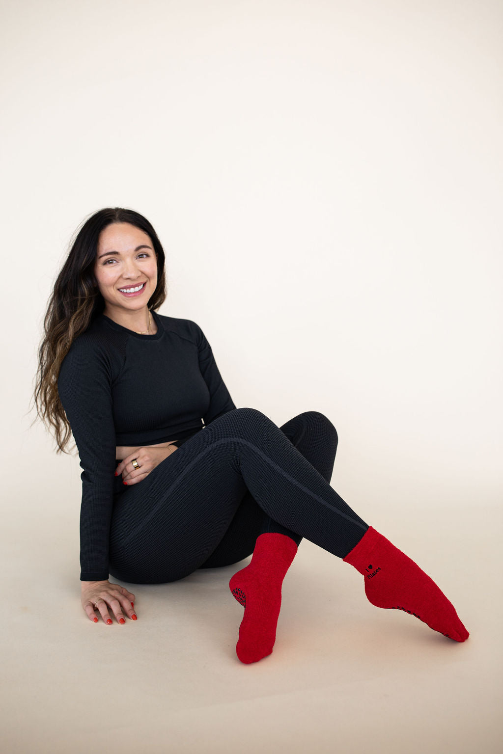 I Heart Pilates Holiday Grip Socks