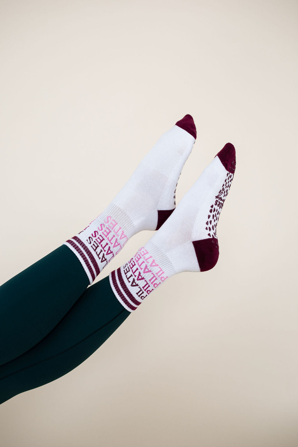 Pilates Ombre Pink Grip Sock – PilatesHoney