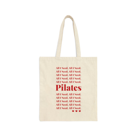 All I Need (Red) Canvas Tote