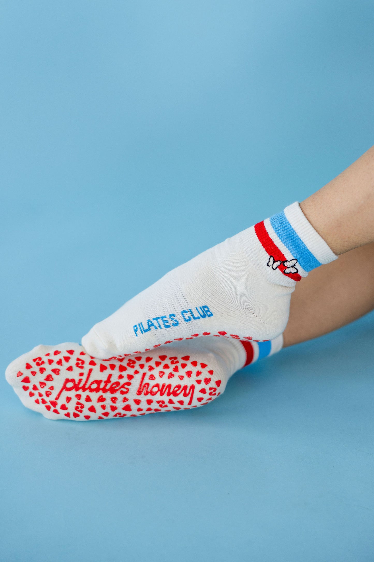 American Butterfly Shorty Crew Grip Sock