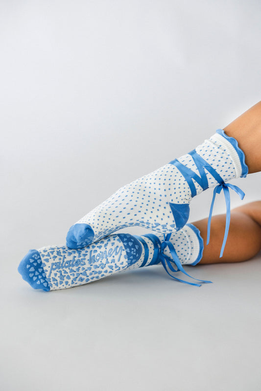 Ballerina Wrap Ruffle Crew Grip Sock *Luxe Collection*