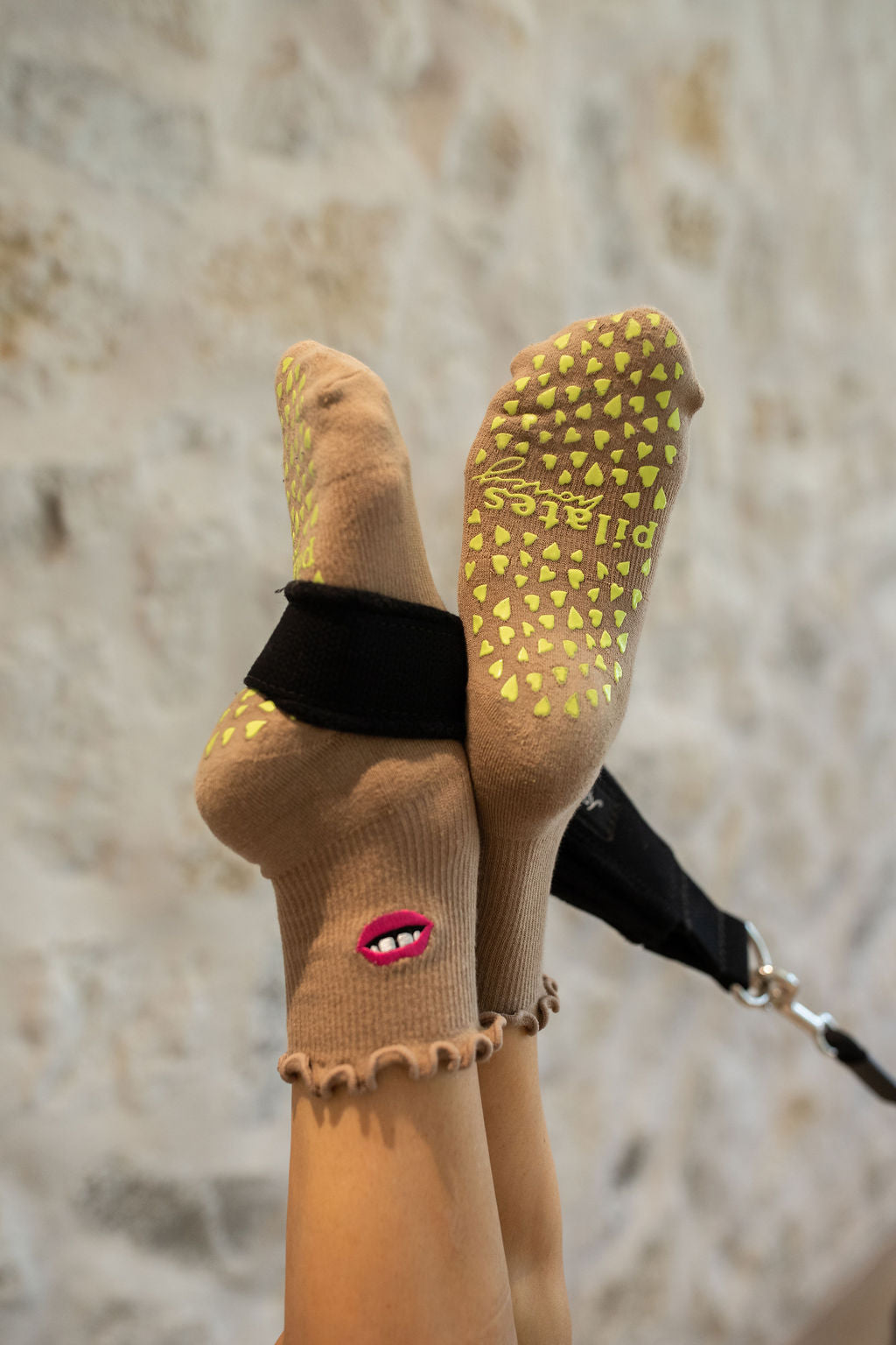 Perfect Pout Ruffle Grip Sock – PilatesHoney