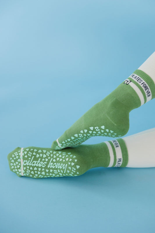 Pilates Forever Shorty Crew Grip Sock