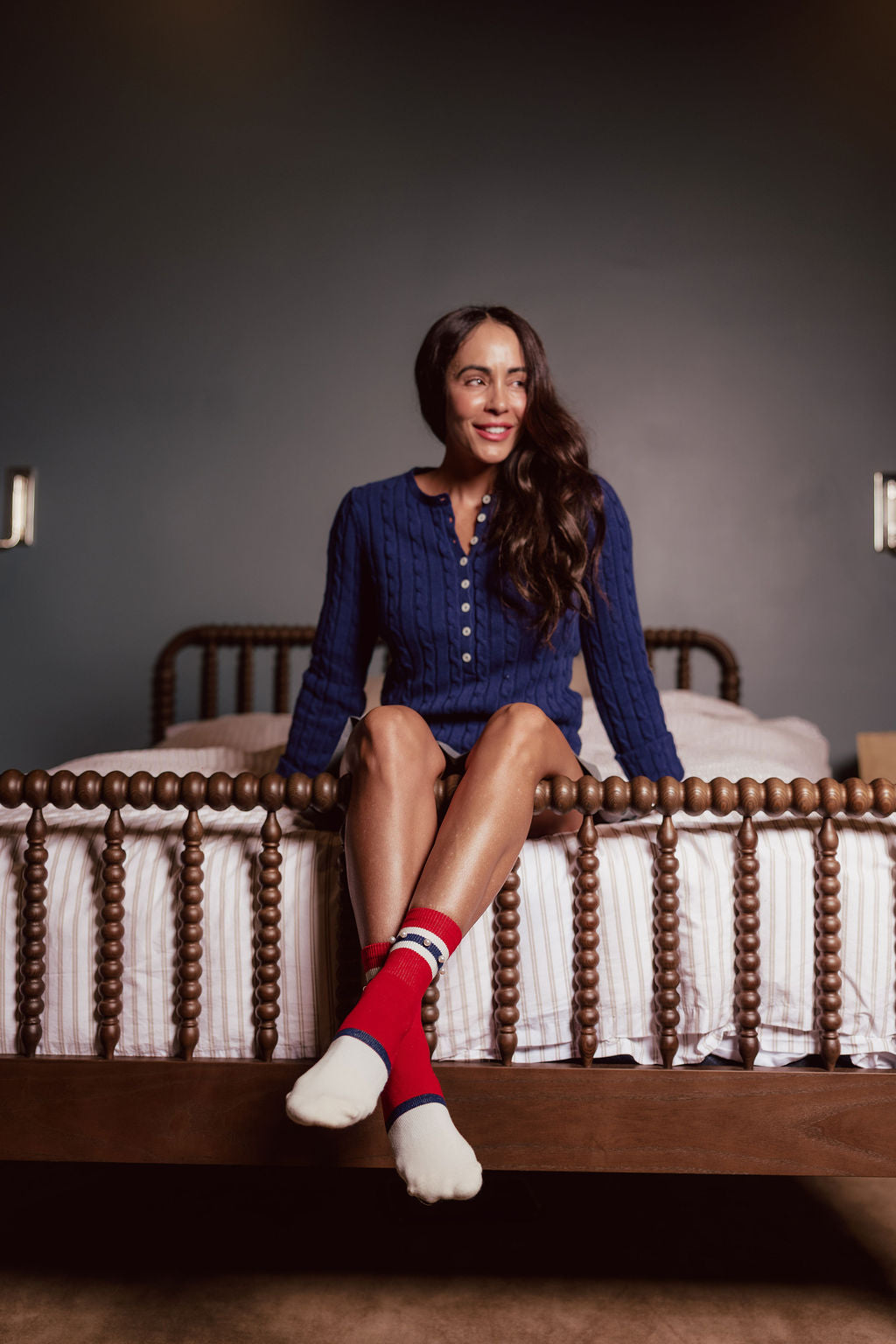 Sterling Shorty Crew Luxe Grip Sock