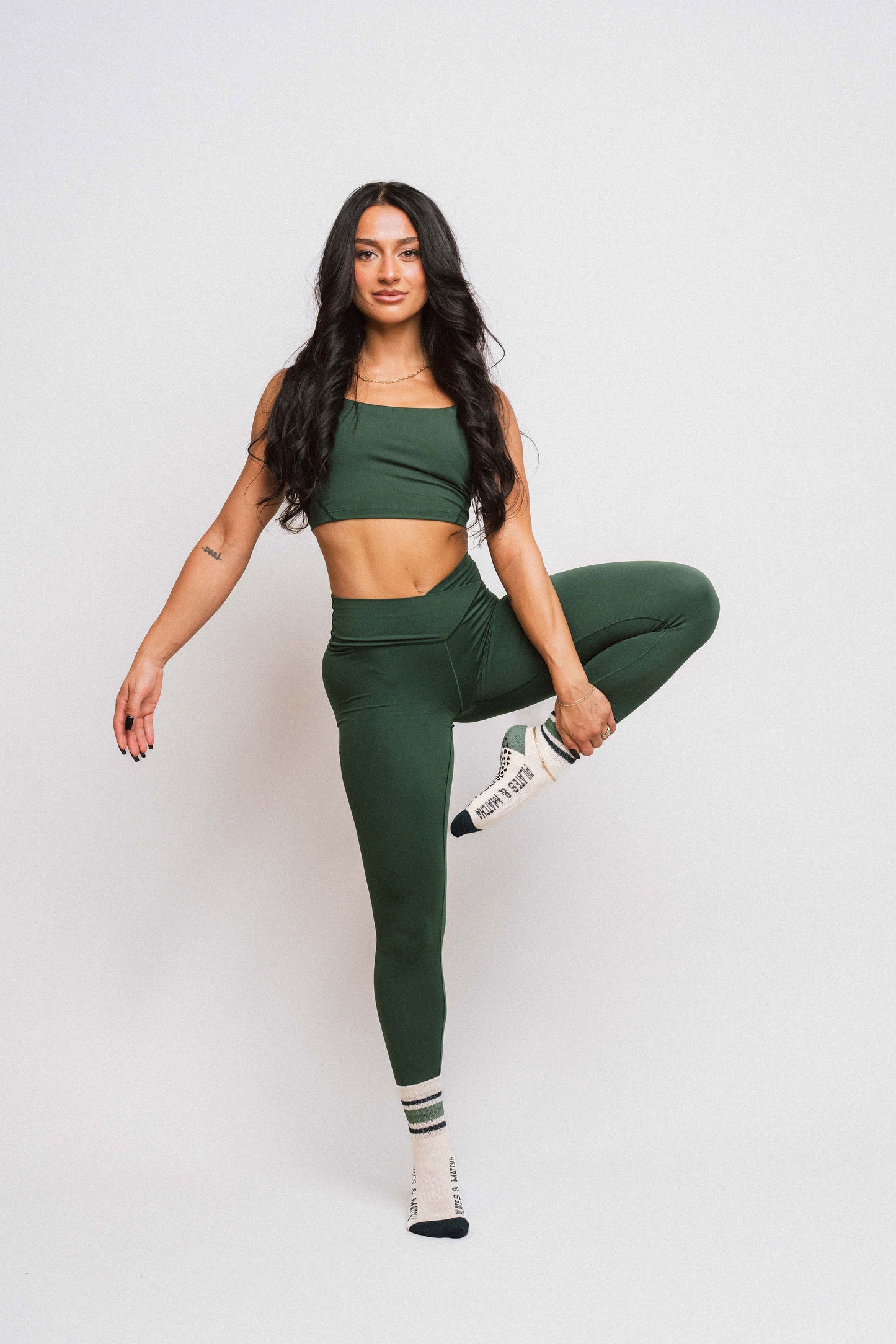 Shades of Matcha OG Stripe Vintage Shorty Crew