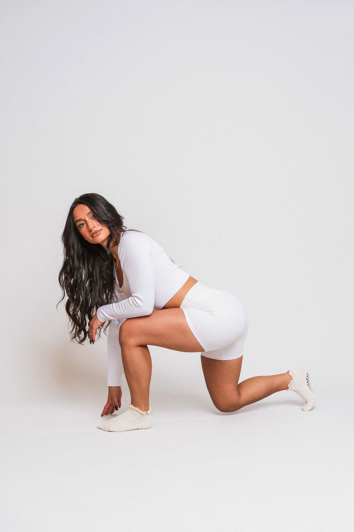 Confetti Knit Ruffle Ankle