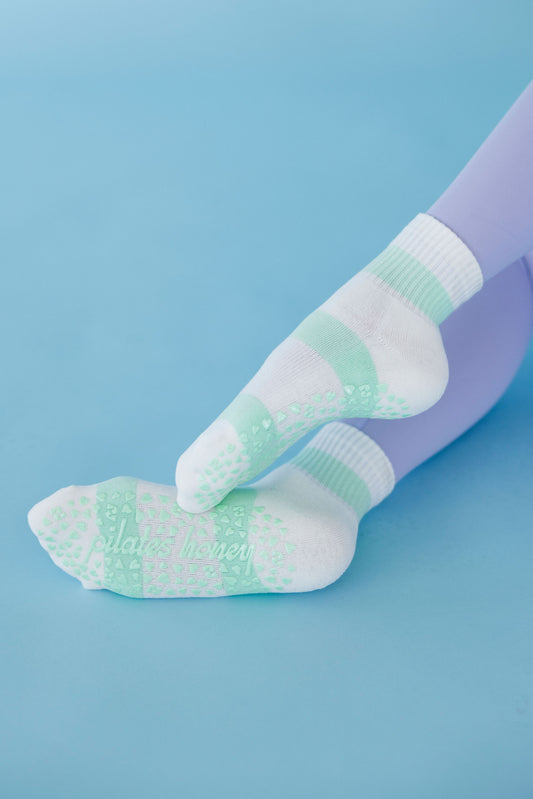 Striped Lover High Ankle Grip Sock