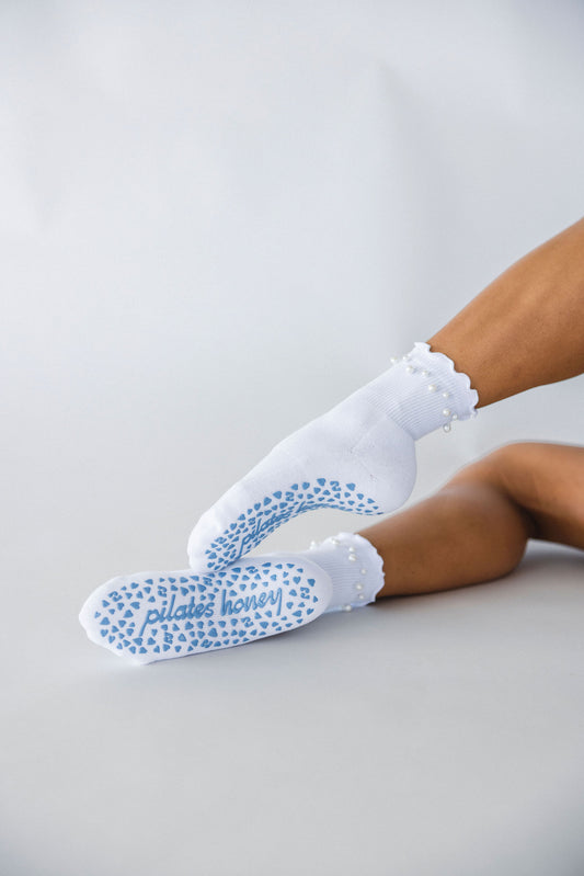 Tidepool Pearl Shorty Crew Grip Sock *Luxe Collection*
