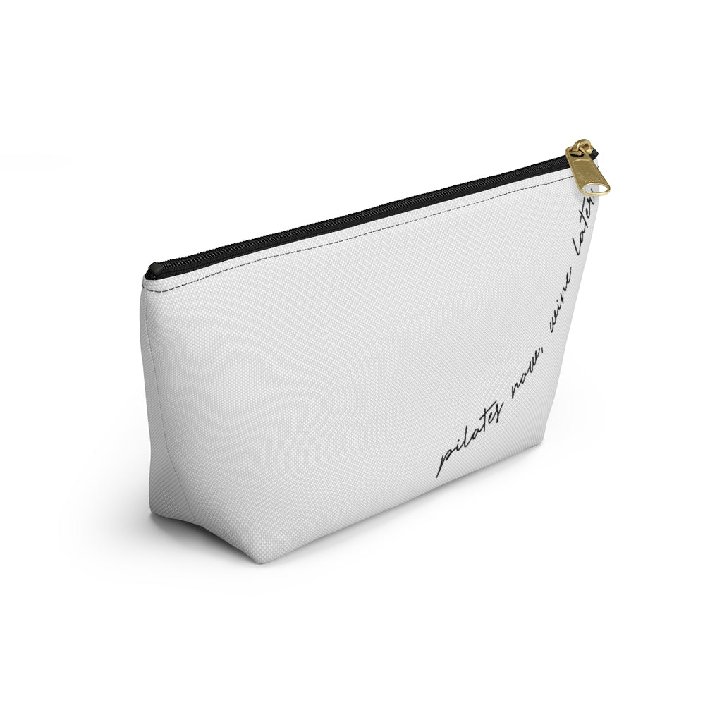 Pilates Now, Wine Later Zipper Pouch