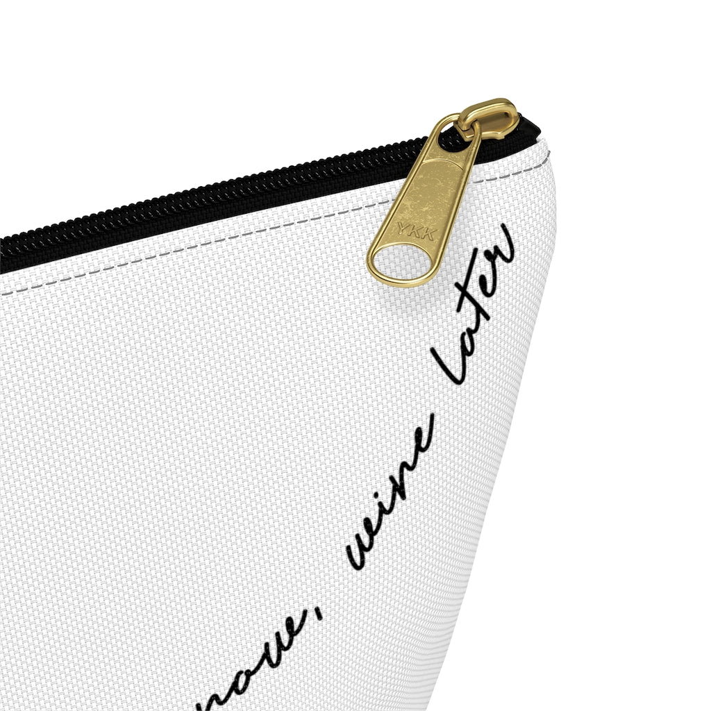 Pilates Now, Wine Later Zipper Pouch