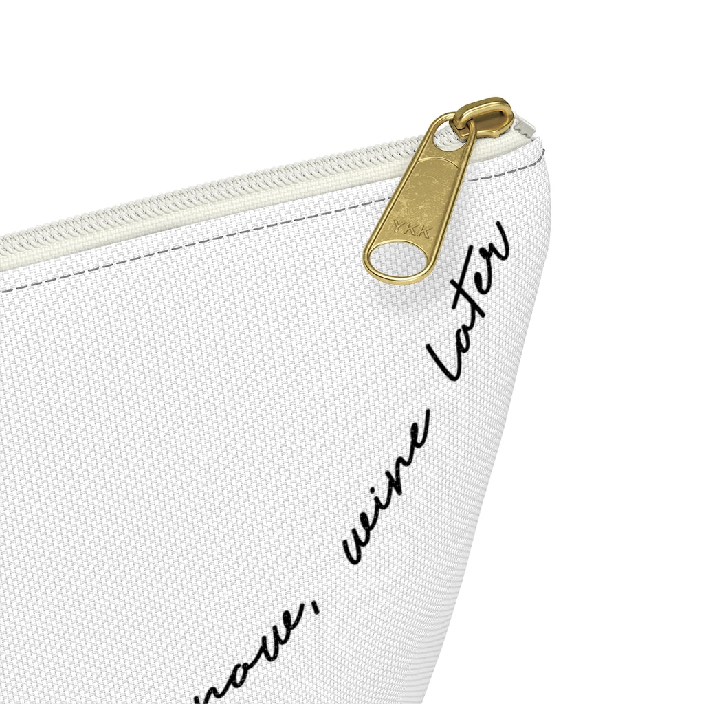 Pilates Now, Wine Later Zipper Pouch