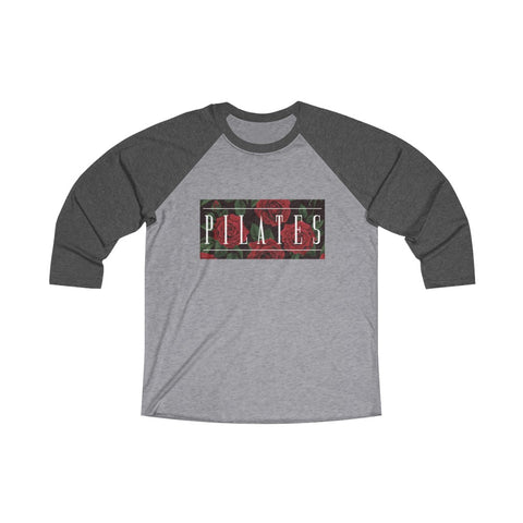 Pilates Floral 3/4 Raglan Tee
