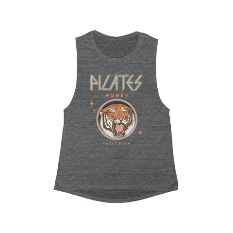 Tiger Flowy Scoop Muscle Tank