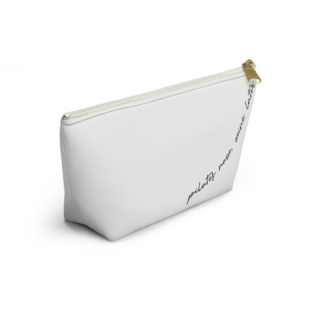 Pilates Now, Wine Later Zipper Pouch