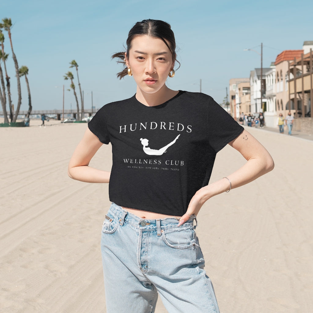 Hundreds Wellness Club Flowy Cropped Tee