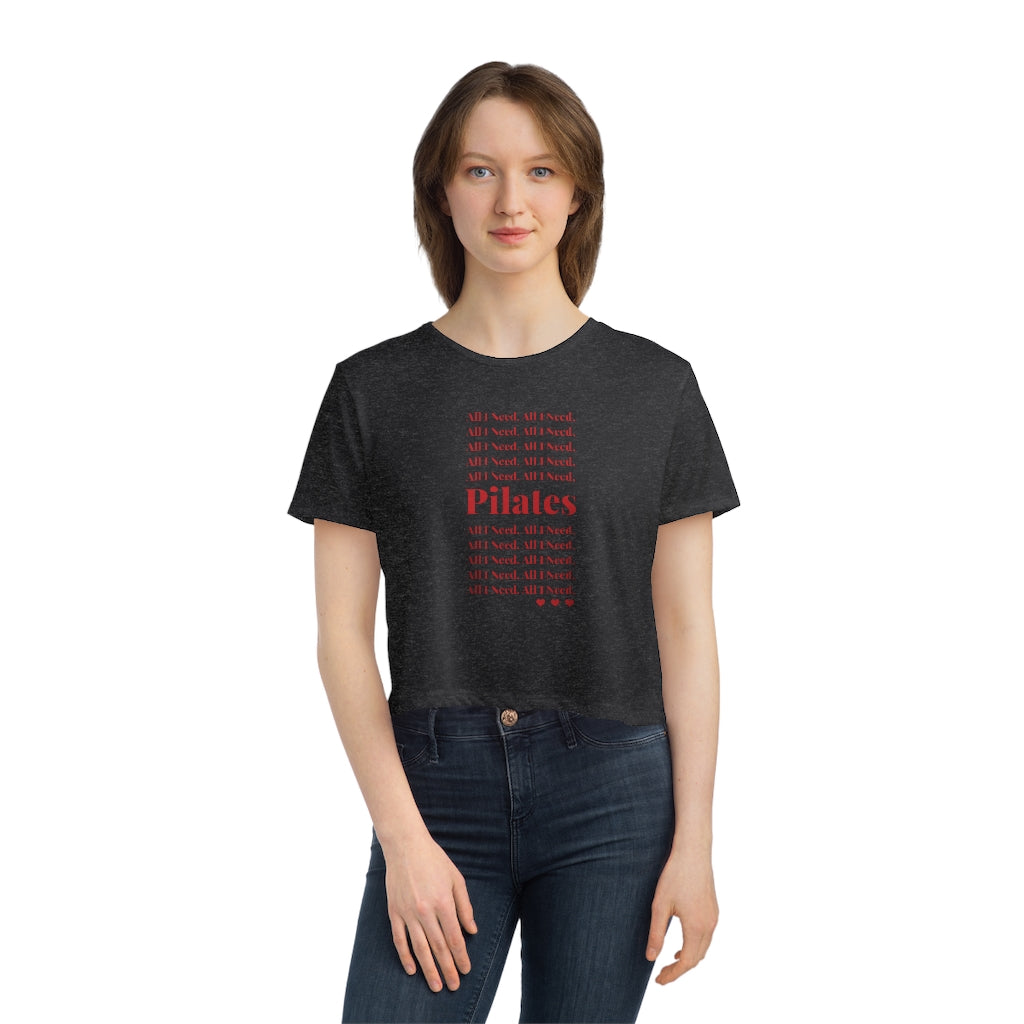All I Need Flowy Cropped Tee