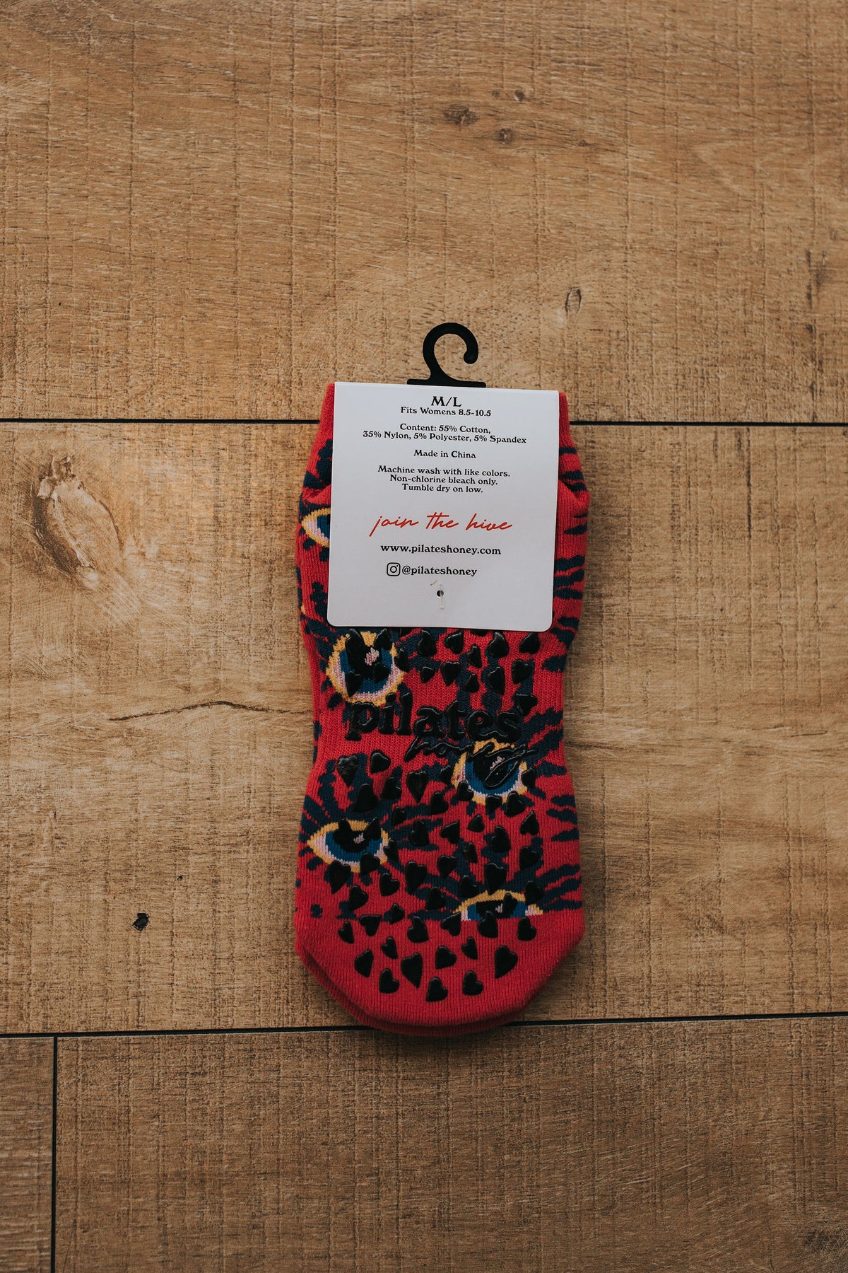 Red Eyes Grip Socks