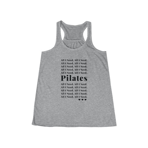 All I Need Flowy Racerback Tank (Black)