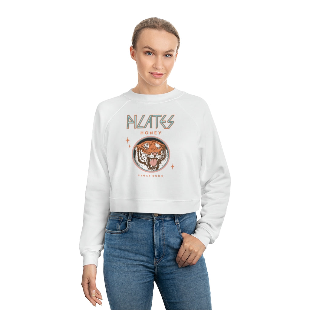 Tiger Pilates Raglan Pullover Fleece Sweatshirt