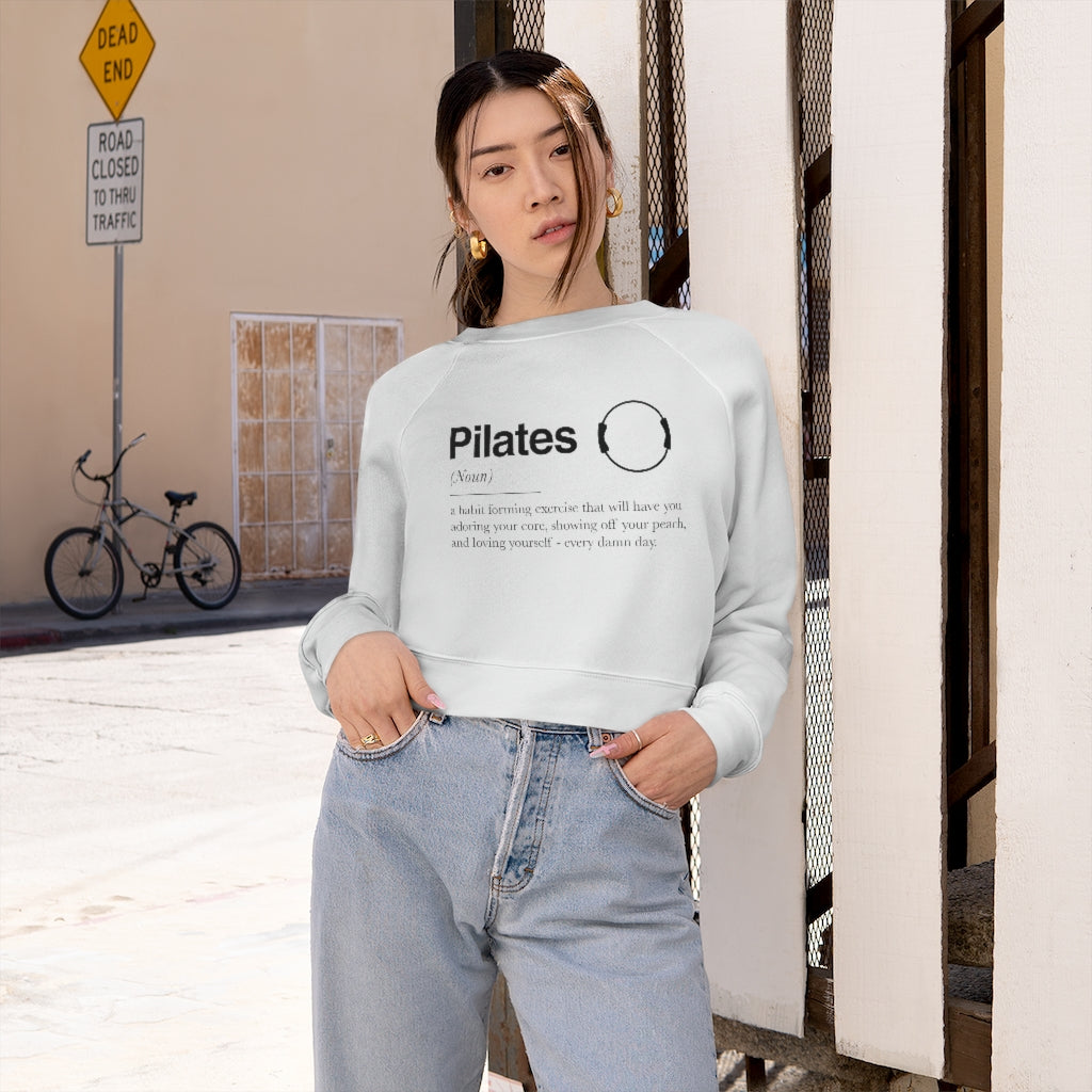 Pilates Definition Raglan Pullover Fleece Sweatshirt